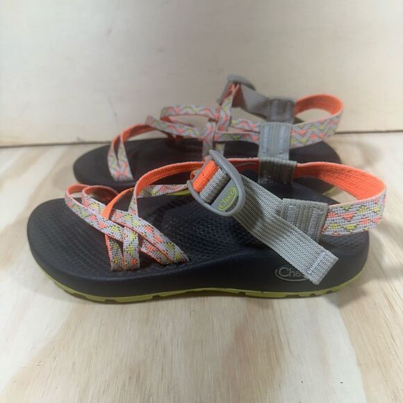 Chaco Orange and Yellow Sandals Women’s Size 6 - Picture 1 of 7